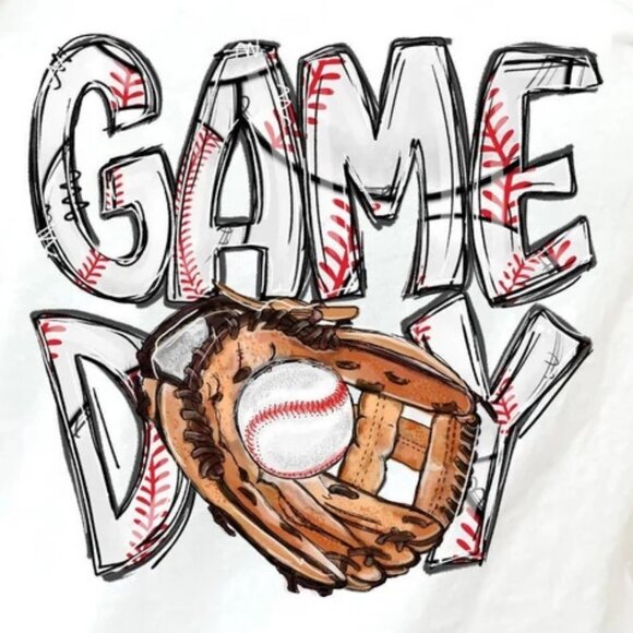 Baseball Shirt Tee Unisex, Baseball Game Day Shirt for Women, Baseball Mom Shirt - Picture 3 of 4